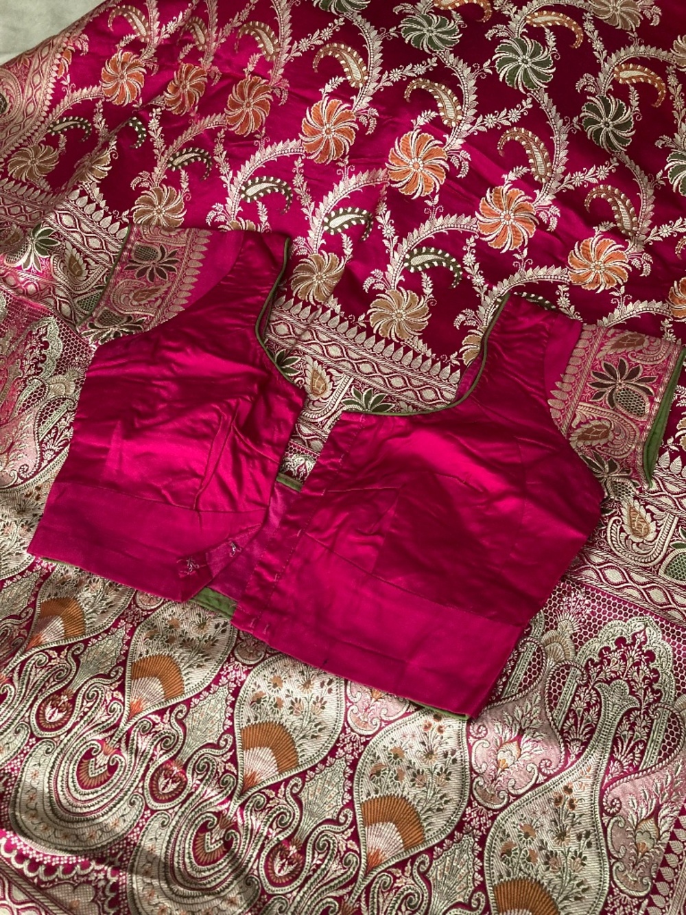 Pure banarasi saree with blouse